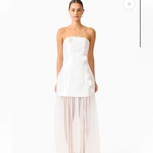 Elliatt Oleander Strapless Maxi Dress S
